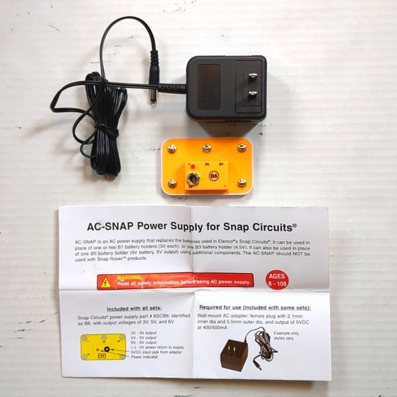 Elenco Snap Circuits Jr. SC-100 + AC Supply - Picture 2 of 2